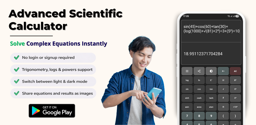 Scientific Calculator App cover graphic
